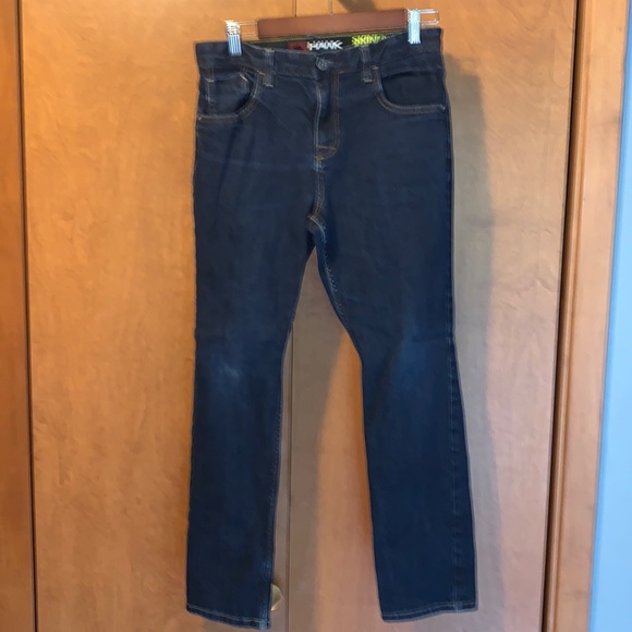 EUC youth’s Tony Hawk skinny slouch dark denim jeans - size 16 Regular - Picture 2 of 5
